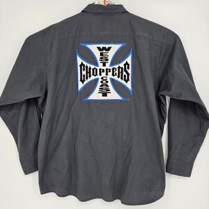 Vintage Jesse James Mechanic Shirt Mens  2XL Workwear West Coast Choppers